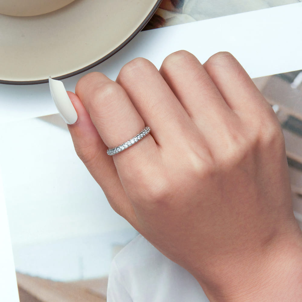 Solid 925 Signature Silver Savvy Ring - 925 Signature Silver